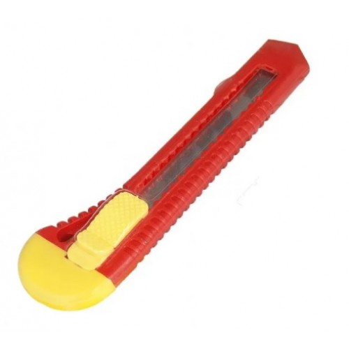 картинка Нож пистолетный, автоблокировка,18мм (Hobbi) 19-0-003 (красный деш) от базы строительно-отделочных материалов